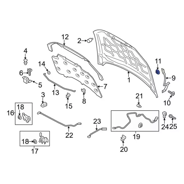 Hinge Nut - Ford (-N621940-S439) - view 16