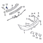 Upper Hinge Lower Bolt - Ford (-N811479-S424) - view 20