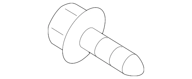 Upper Hinge Lower Bolt - Ford (-N811479-S424) - view 8