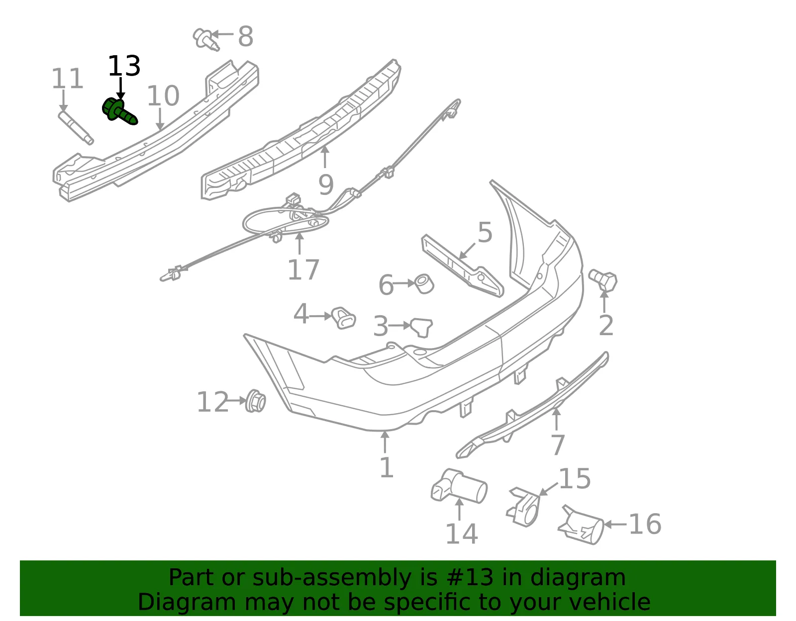 Upper Hinge Lower Bolt - Ford (-N811479-S424) - view 9