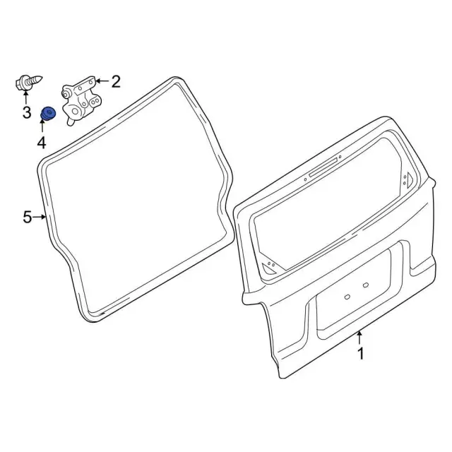 Hinge Nut - Ford (-W520102-S441) - view 12