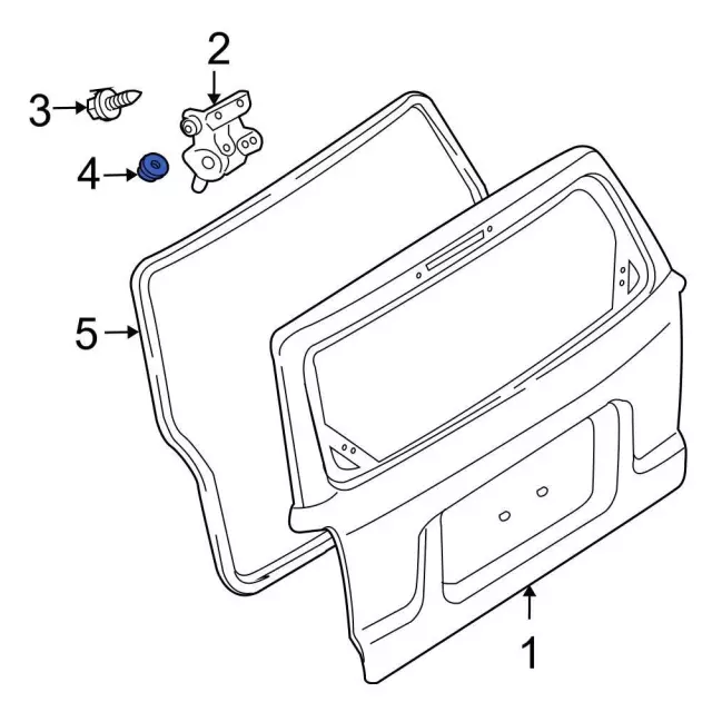 Hinge Nut - Ford (-W520102-S441) - view 3