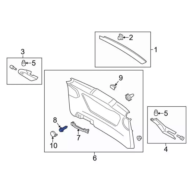 Pull Handle Screw - Ford (-W702738-S424) - view 3