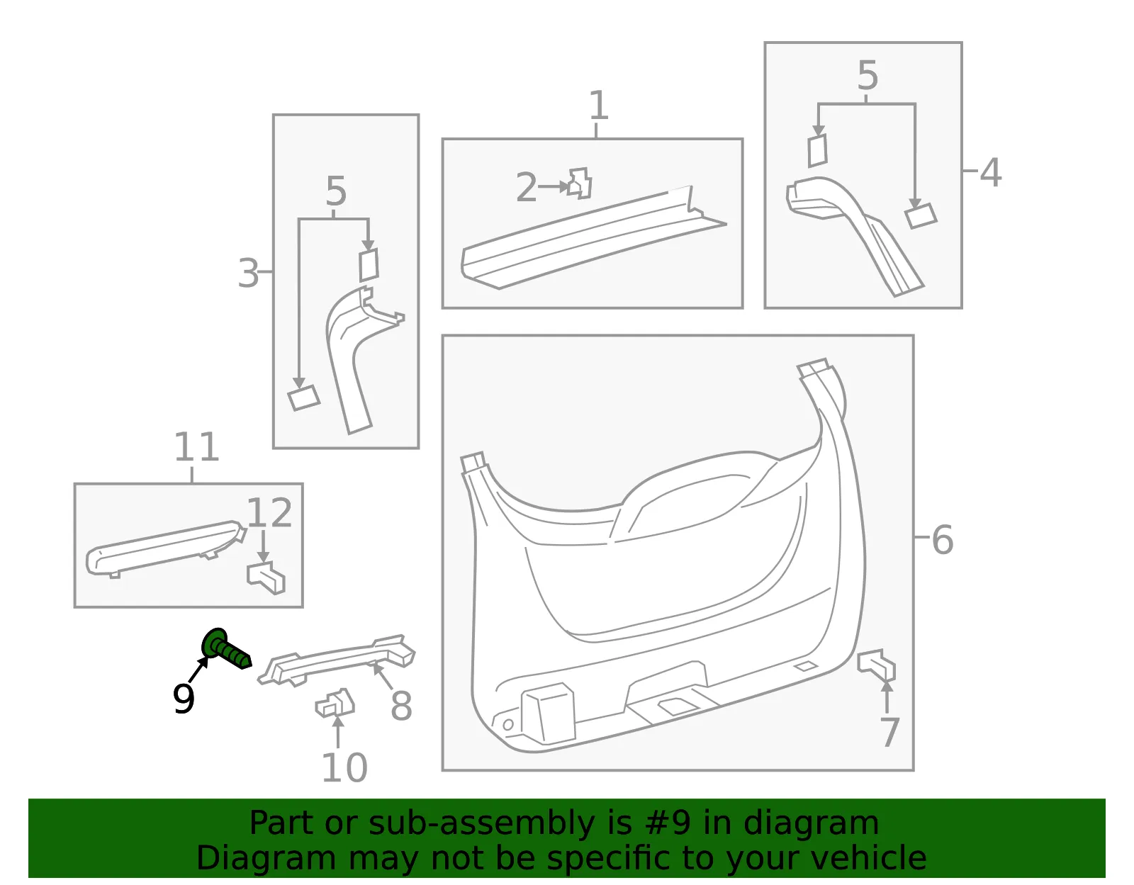 Pull Handle Screw - Ford (-W702738-S424) - view 7