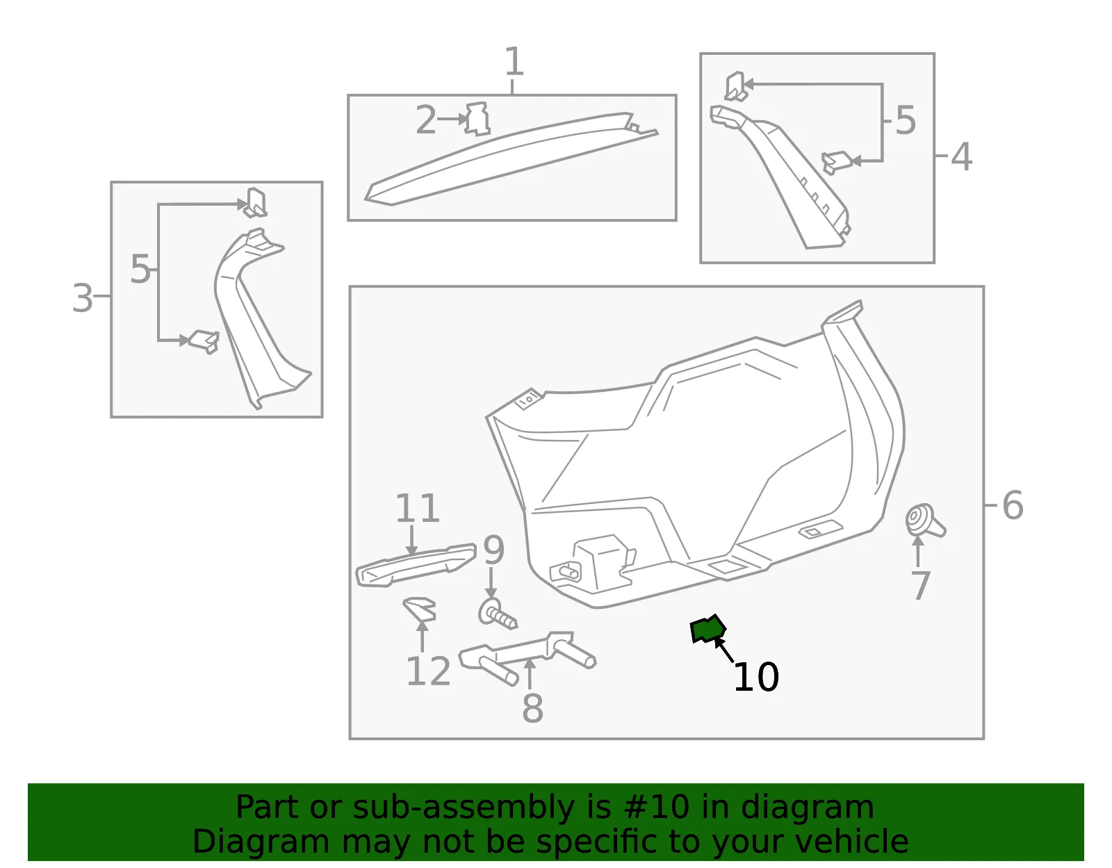 Pull Handle Nut - Ford (-W708385-S307) - view 4