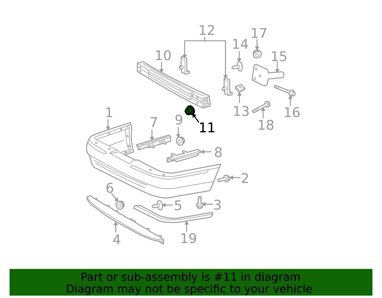 Upper Hinge Lock Nut - Ford (-W709361-S441) - view 5