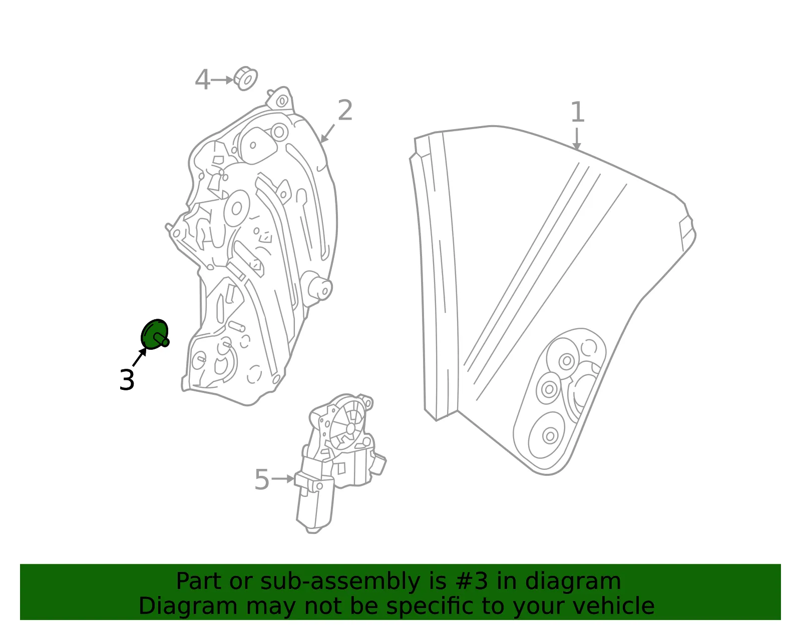 Window Regulator Bolt - Ford (-W711156-S437) - view 6