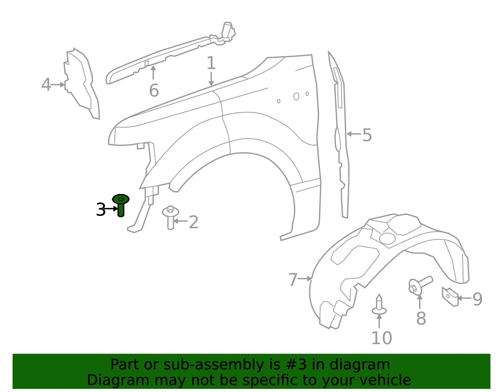 Fender Bolt - Ford (-W714338-S439) - view 11