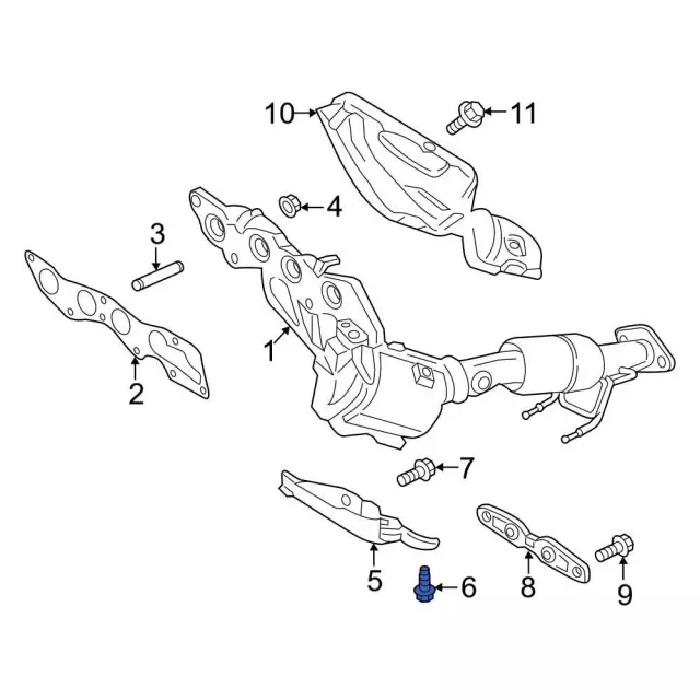 Upper Hinge Mount Bolt - Ford (-W715134-S439) - view 12