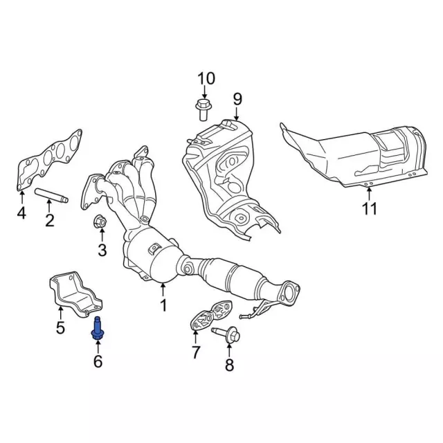 Upper Hinge Mount Bolt - Ford (-W715134-S439) - view 15