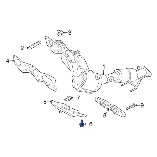 Upper Hinge Mount Bolt - Ford (-W715134-S439) - view 28