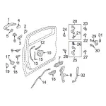 Upper Hinge Mount Bolt - Ford (-W715134-S439) - view 32
