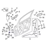 Upper Hinge Mount Bolt - Ford (-W715134-S439) - view 38