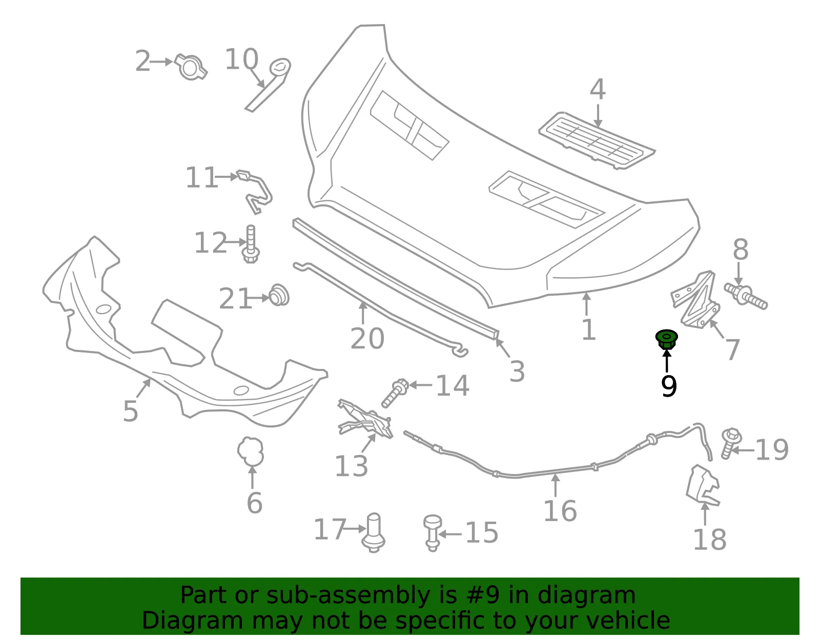 Hinge Nut - Ford (-W716409-S442) - view 6
