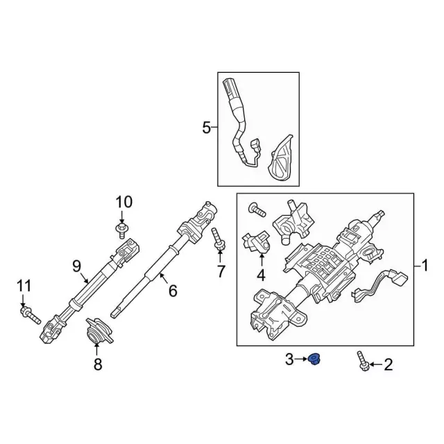 Hinge Nut - Ford (-W716538-S450B) - view 11