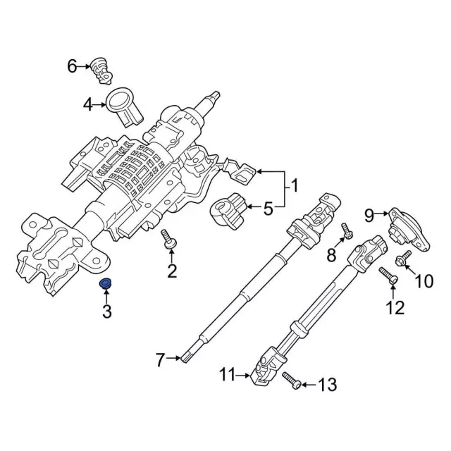 Hinge Nut - Ford (-W716538-S450B) - view 21