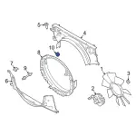 Upper Hinge Retainer Nut - Ford (-W716755-S442) - view 19
