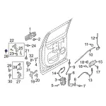 Upper Hinge Retainer Nut - Ford (-W716755-S442) - view 20