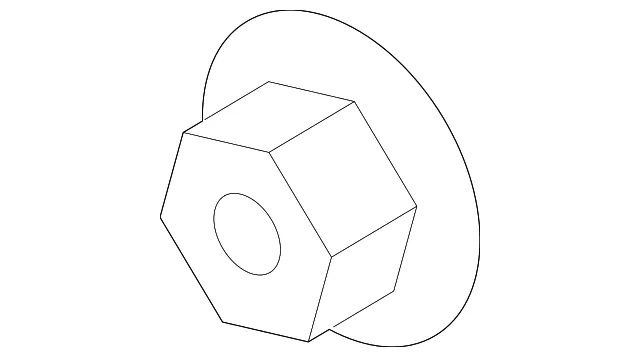 Upper Hinge Retainer Nut - Ford (-W716755-S442) - view 9
