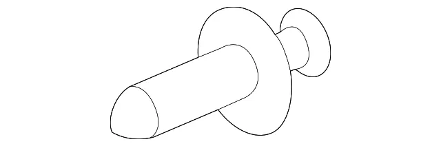 Rocker Panel Molding Rivet - Ford (-W718365-S300) - view 5