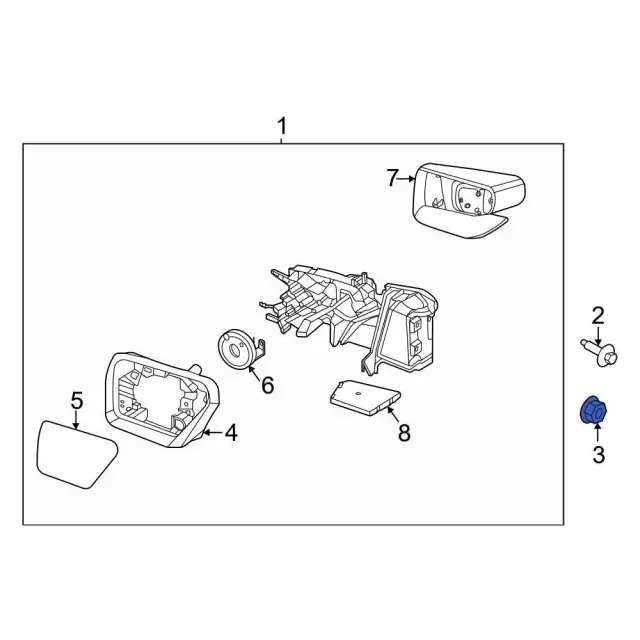 Mirror Nut - Ford (-W718962-S437) - view 11