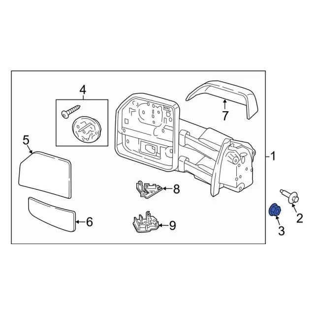 Mirror Nut - Ford (-W718962-S437) - view 21