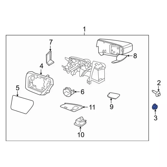 Mirror Nut - Ford (-W718962-S437) - view 22