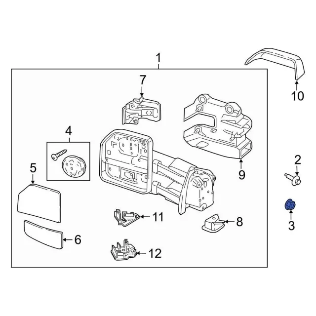 Mirror Nut - Ford (-W718962-S437) - view 23