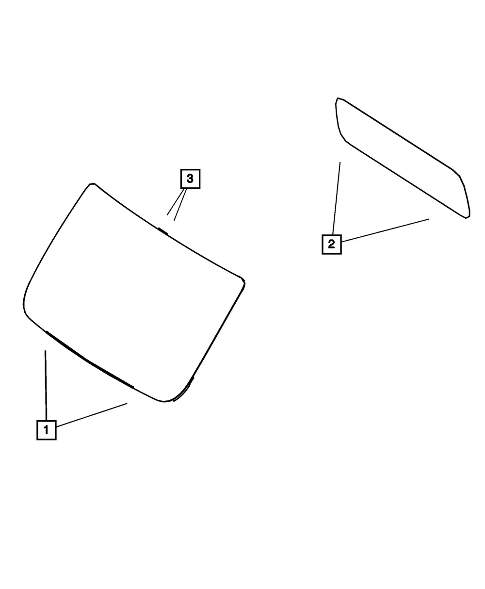 Shipping Assembly - 30 Lite Glass Windshield - Mopar (04725988AB)