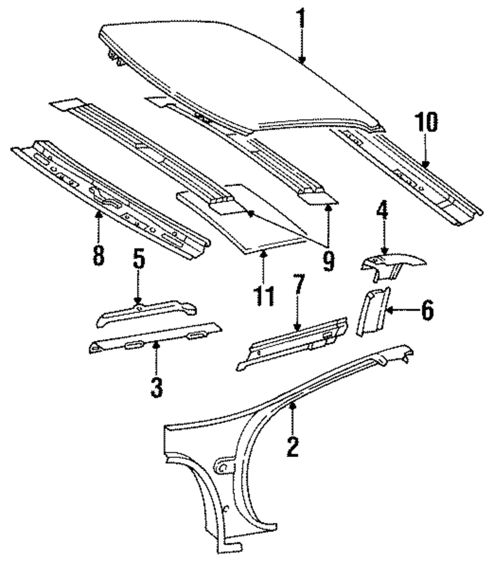 Deadener Roof Panel - GM (10062041)