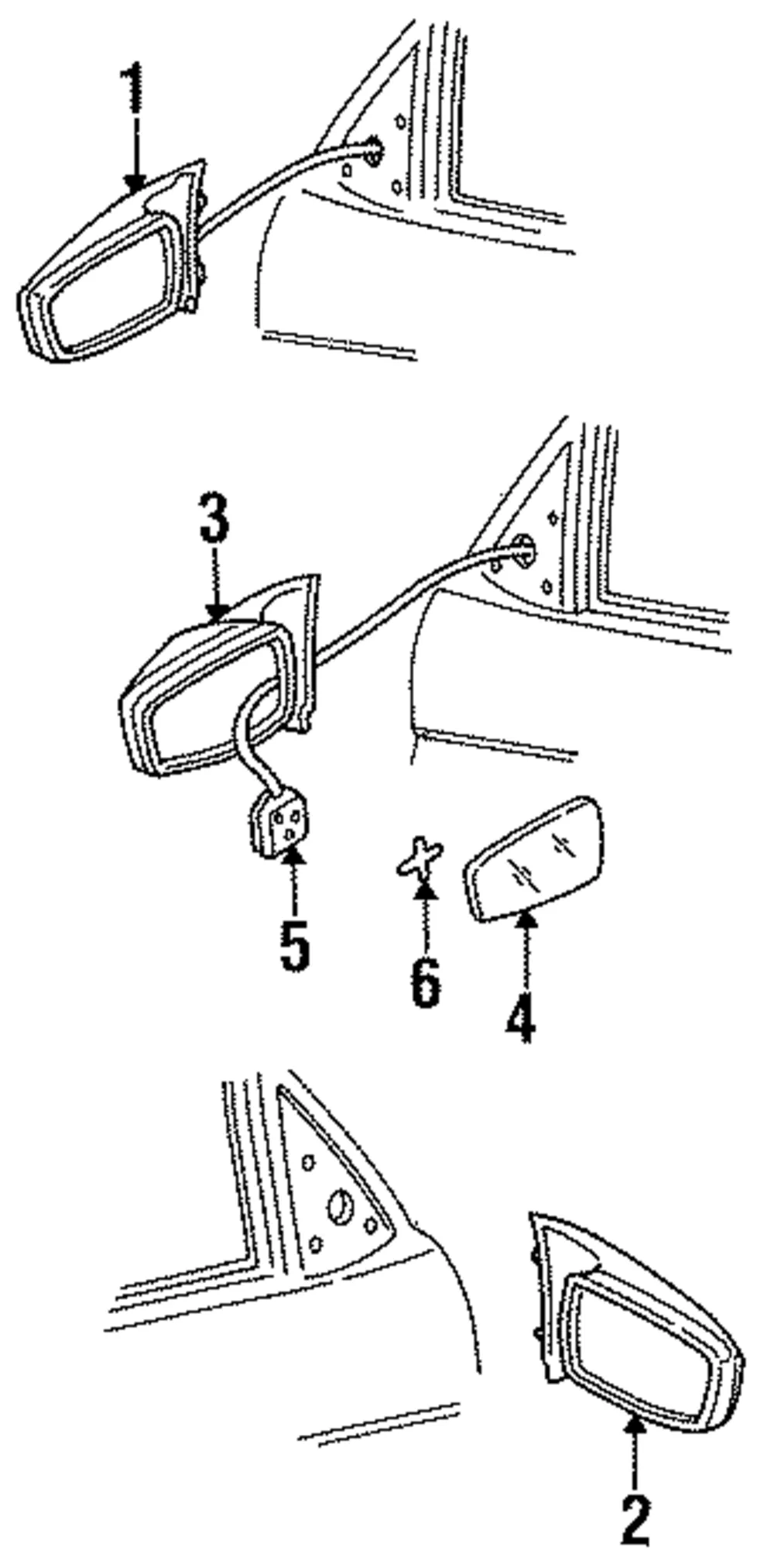 Mirror Assembly O/S Rear View - GM (10255863)