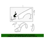 Fender Front Bracket - Driver's Side (LH) - GM (10288607) - view 8