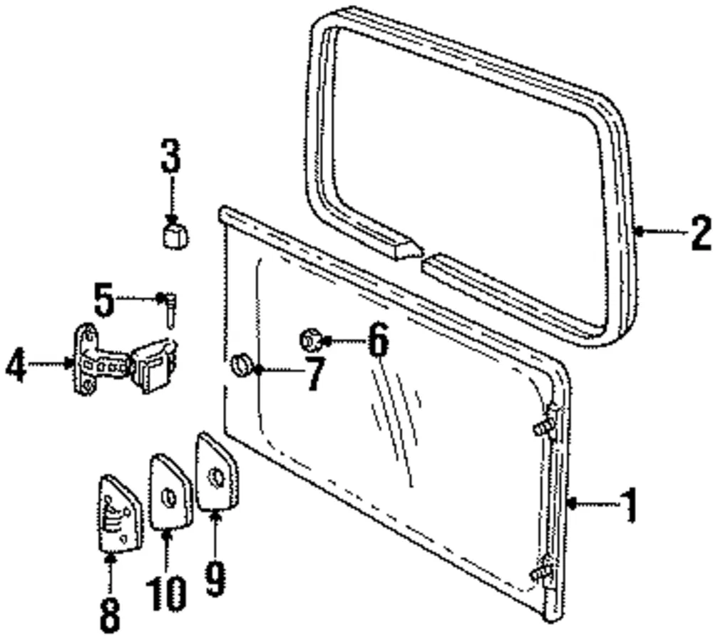 10PK BUMPER RR S/D WDO ORA - GM (10305323)