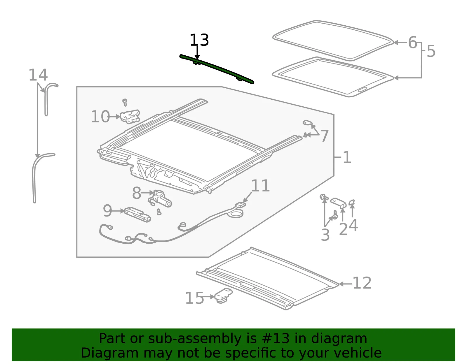 DEFLECTOR SUN RF AIR - GM (10317775) - view 2