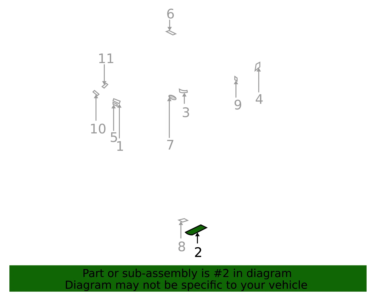 Jack Usage Label - GM (10328404) - view 3
