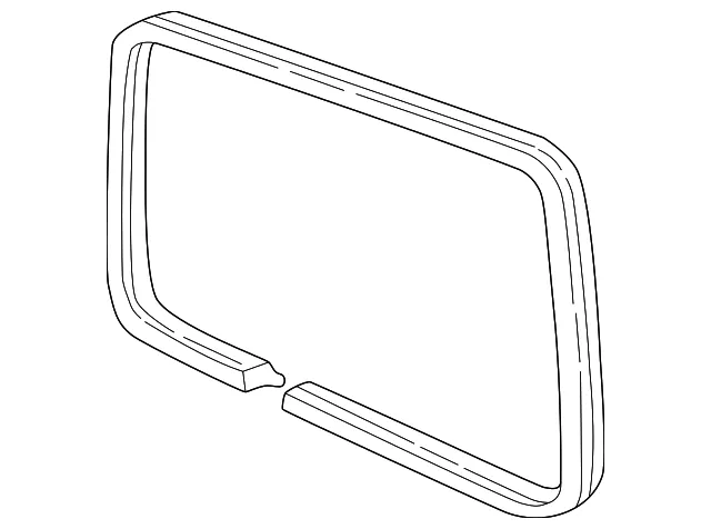 Weatherstrip Assembly Rear S/D Wd - GM (10353839)