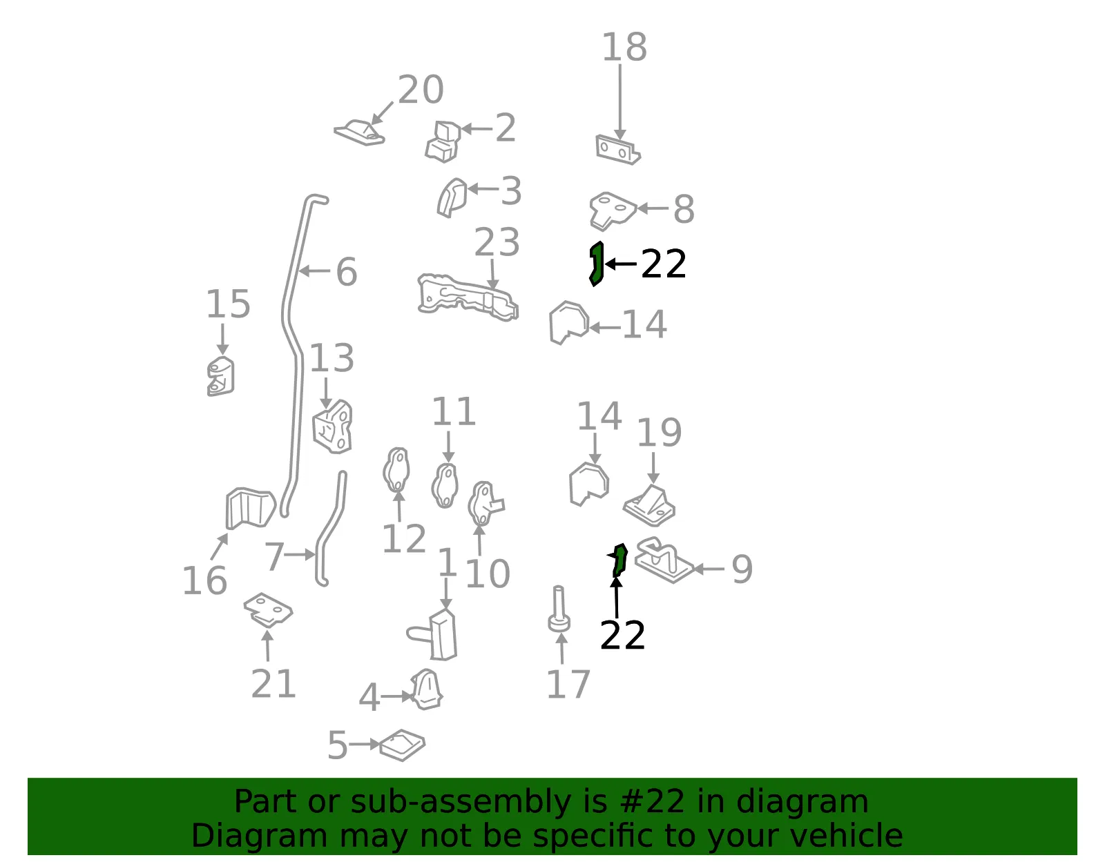 Door Hinge Stop - GM (10376118) - view 5