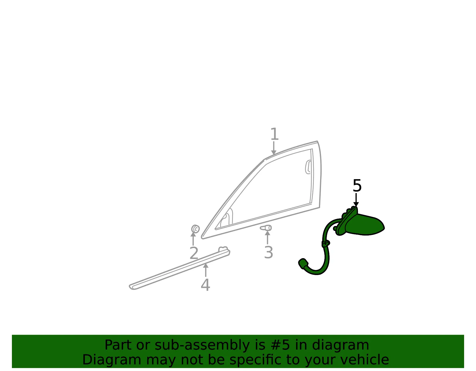 Mirror Assembly - GM (10381042) - view 4