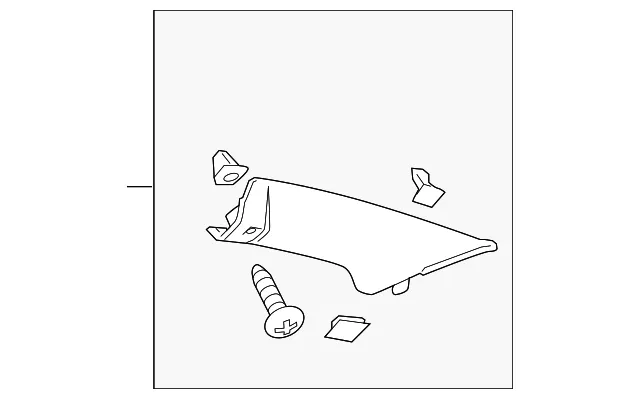 Molding Assembly Windshield Side Upper Gar - GM (10394813)
