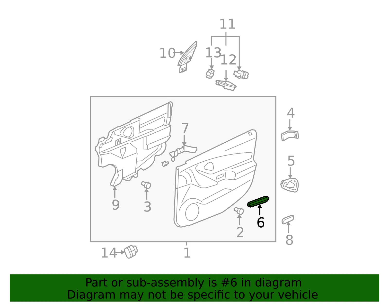 Handle Assembly Front S D Pull *E - GM (10395517) - view 2