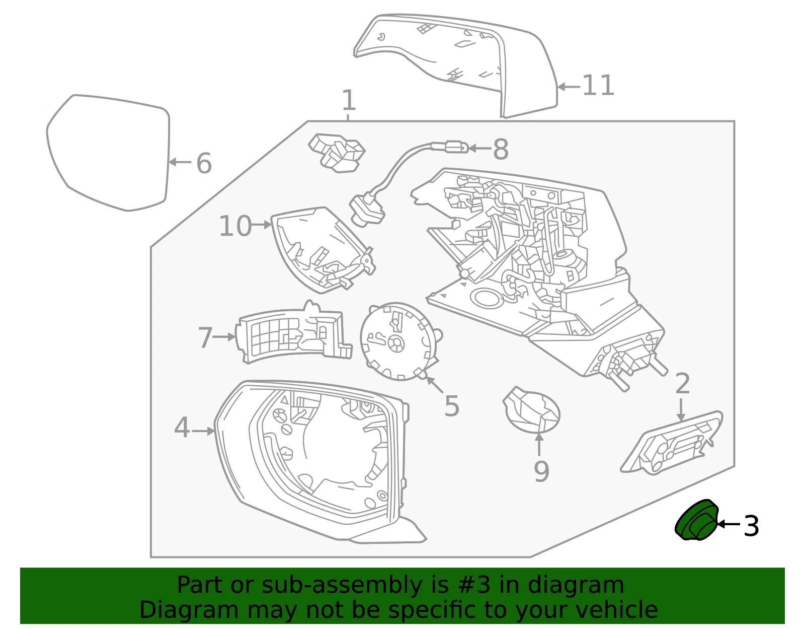 Mirror Assembly Nut - GM (11516836) - view 4