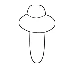 Spoiler Assembly Screw - GM (11517154) - view 3