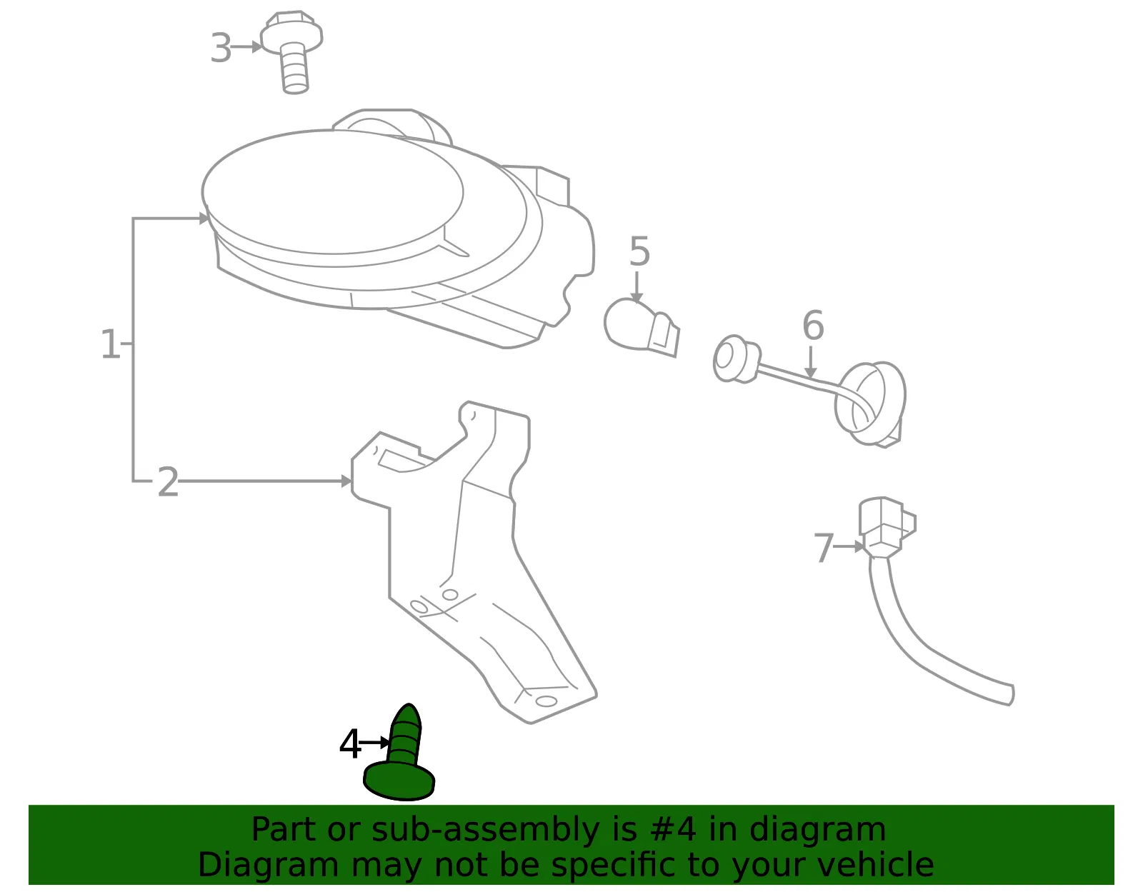 Front Bumper Fascia Brace Retainer - GM (11518201) - view 4