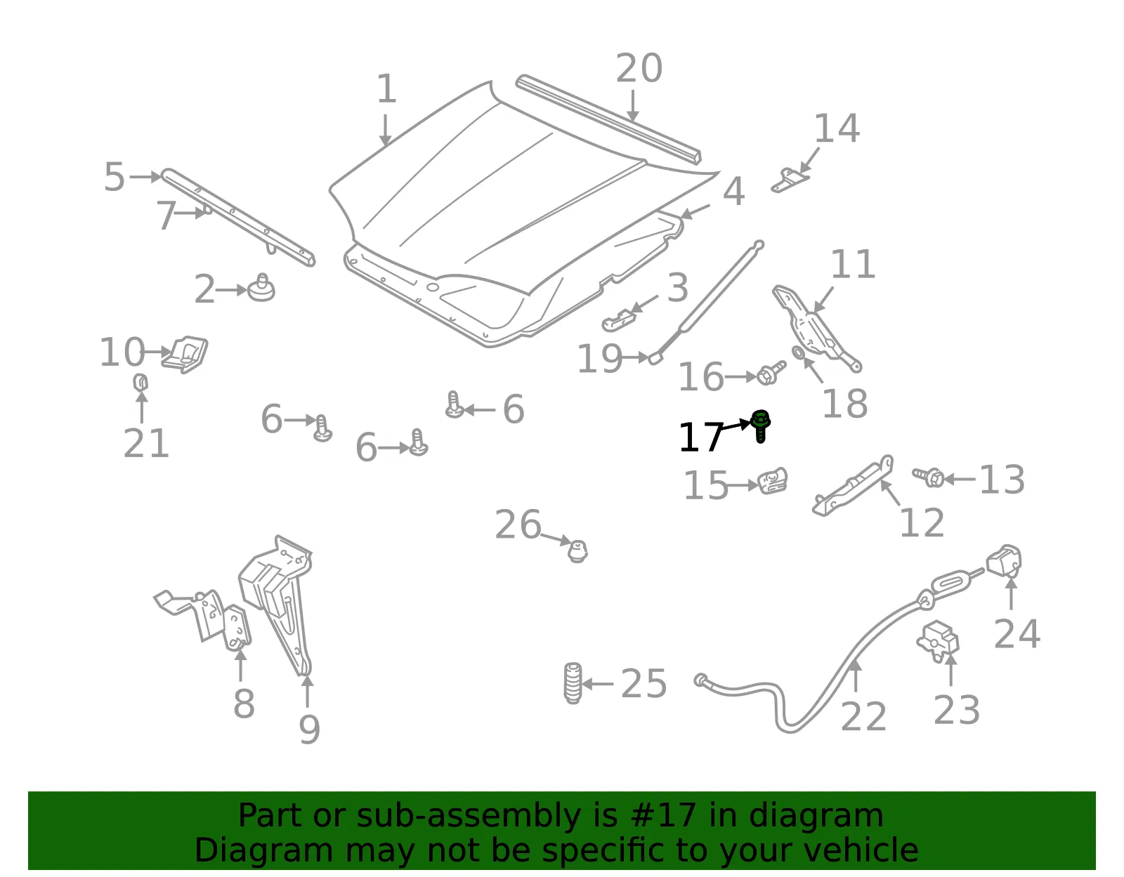 Hinge Bolt - GM (11519119) - view 3