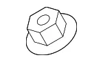 Windshield Wiper Arm Nut - GM (11546460) - view 5