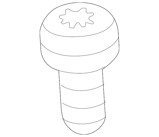 Windshield Upper Applique Bolt - GM (11601733) - view 2