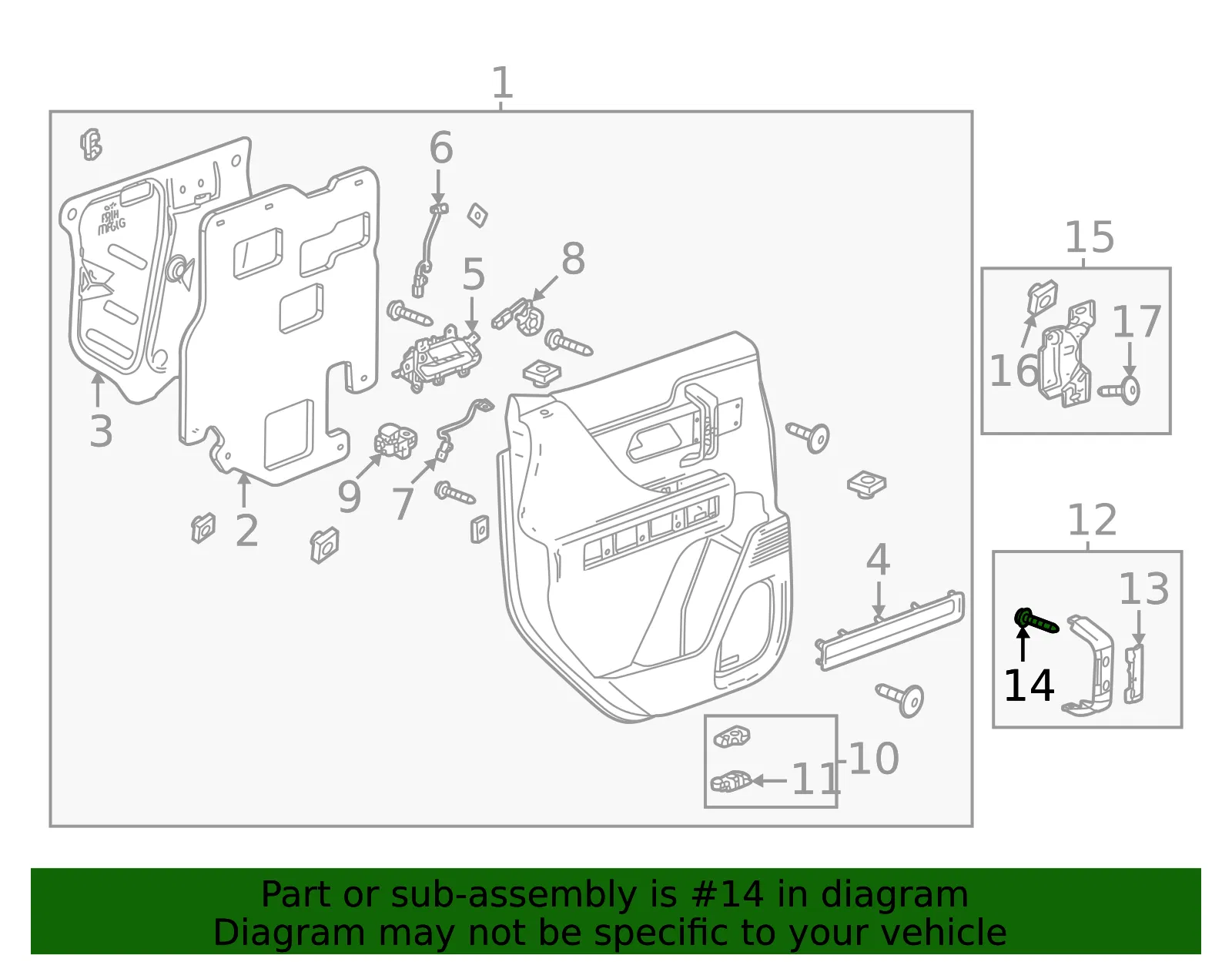 Pull Handle Bolt - GM (11602337) - view 3