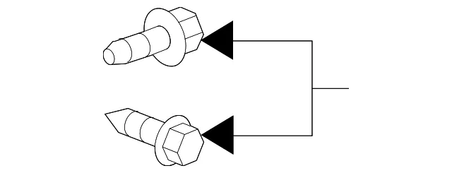 Door Hinge Bolt - GM (11604438)