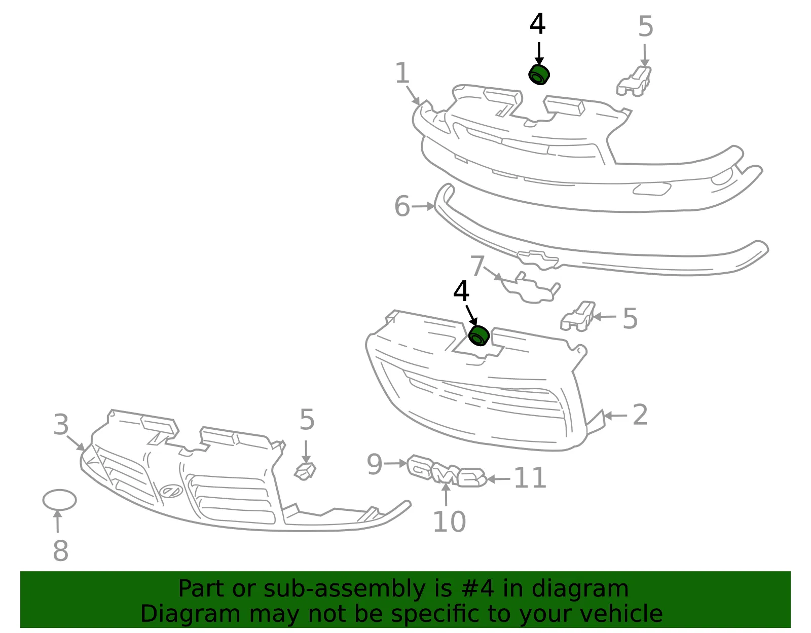Front Grille Nut - GM (11609858) - view 6