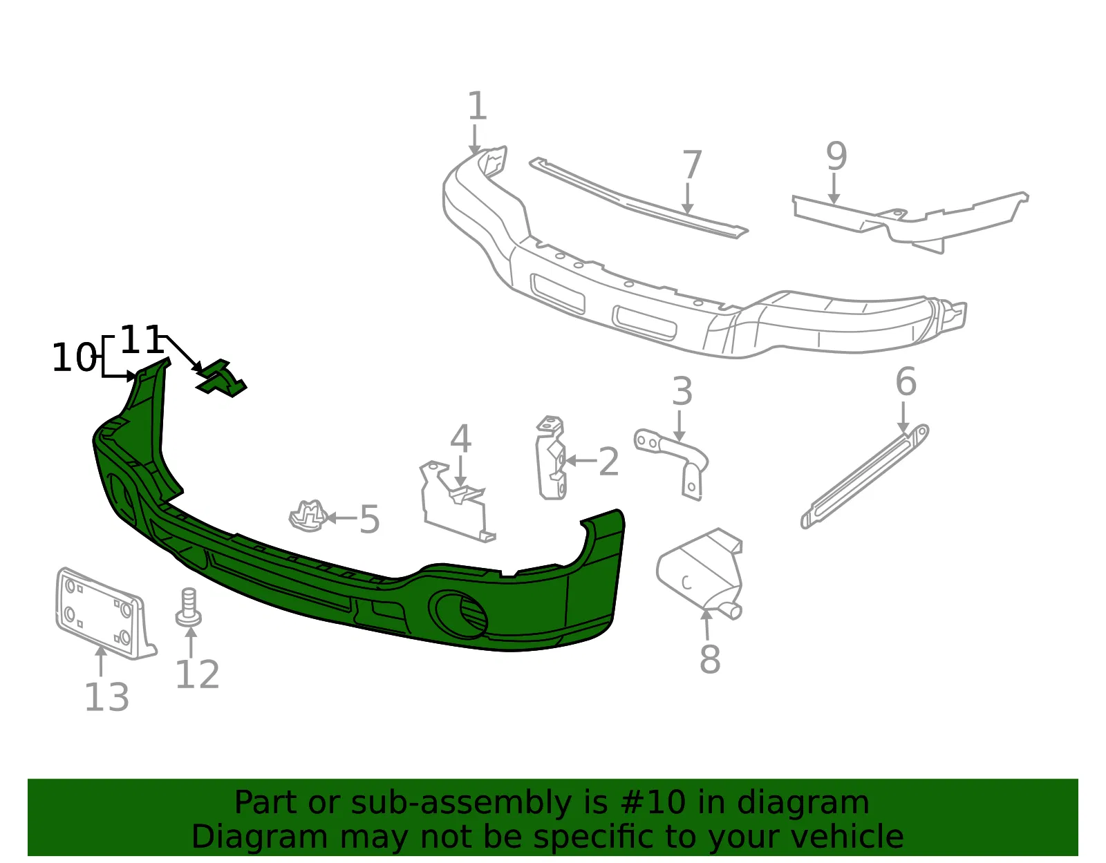 Bumper Cover - GM (12335963) - view 3